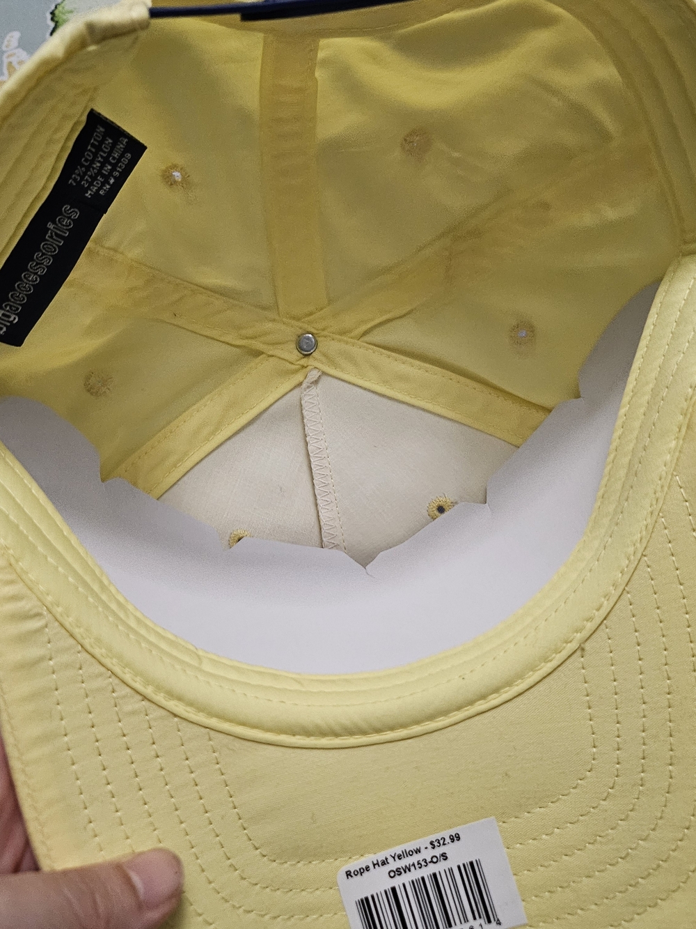 Yellow Rope-Front Cap - Picture 6 of 7